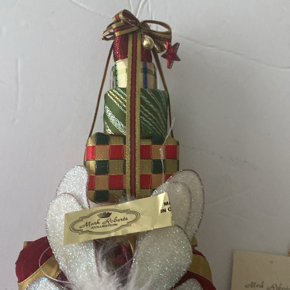 Mark Roberts Christmas Santa Fairy Elf Santa Orn with Presents Kitsch Decoration - Picture 9 of 11